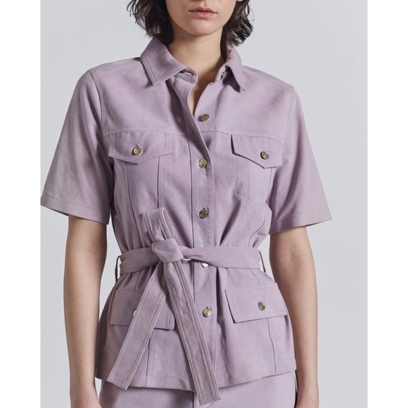 Current/Elliott The Suede Charleville Shirt size 2 - Picture 1 of 10